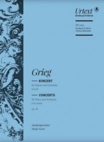 Grieg: Concerto for Piano and Orchestra in A minor (Study Score) published by Breitkopf