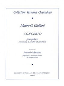 Giuliani: Concerto Opus 30 in A for Guitar published by EMT