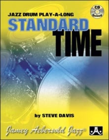 Standard Time - Jazz Drums published by Aebersold (Book & CD)
