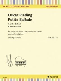 Rieding: A Little Ballade for Violin published by Schott