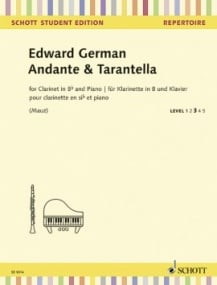German: Andante & Tarantella for Clarinet published by Schott