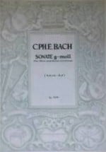 C P E Bach: Sonata in G minor for Oboe published by Ricordi