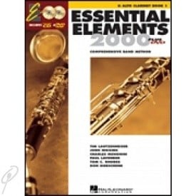 Essential Elements 2000 Book 1 - Eb Alto Clarinet published by Hal Leonard (Book/CD & DVD)