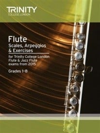 Trinity Scales, Arpeggios & Exercises for Flute Grades 1 - 8 from 2017