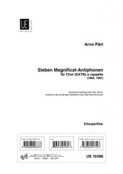 Part: 7 Magnificat-Antiphonen SATB Divisi published by Universal Edition