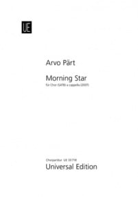 Part: Morning Star for SATB published by Universal Edition