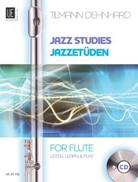 Dehnhard: Jazz Studies for Flute published by Universal (Book & CD)
