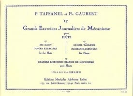 Taffanel: 17 Grands Exercices Journaliers for Flute published by Leduc