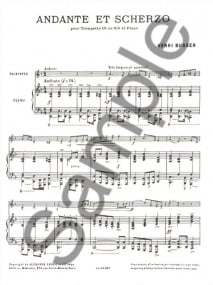 Busser: Andante and Scherzo for Trumpet published by Leduc