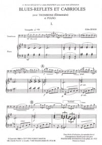 Senon: Blues-reflects et cabrioles for Trombone published by Robert Martin