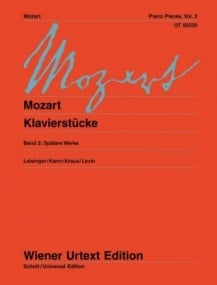Mozart: Piano Pieces Volume 2 published by Wiener Urtext