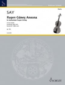 Say: In memoriam Ruşen Gneş for Violin published by Schott