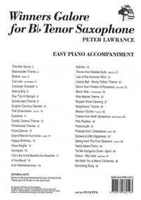 Winners Galore for Tenor Saxophone (Piano Accompaniment) published by Brasswind