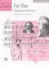 Beethoven: Fr Elise for Easy Piano published by Alfred