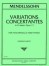 Mendelssohn: Variations Concertantes in D Opus 17 for Cello published by IMC