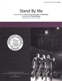 King: Stand by Me TTBB published by Barbershop Harmony Society