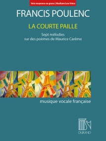 Poulenc: La Courte Paille - Medium/Low Voice published by Durand