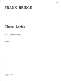 Bridge: Hearts Ease (Three Lyric Pieces) for Piano published by Stainer & Bell