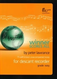 Winner Scores All for Descant Recorder published by Brasswind (Book & CD)