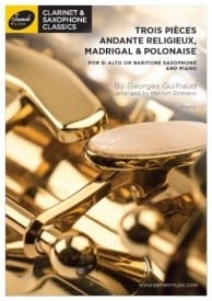 Guilhaud: Trois Pieces for Alto Saxophone published by Samek