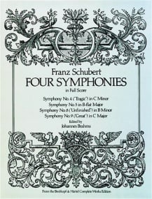 Schubert: Four Symphonies published by Dover - Full Score
