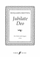 Britten: Jubilate Deo In Eb SATB published by Faber