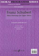 Schubert: Three Partsongs SSAA published by Faber