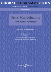 Mendelssohn: Four Sacred Partsongs  SATB published by Faber