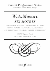 Mozart: Six Motets SATB published by Faber