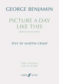 Benjamin: Picture a Day Like This published by Faber - Vocal Score