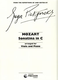 Mozart: Sonatina in C for Viola published by Elkan-Vogel