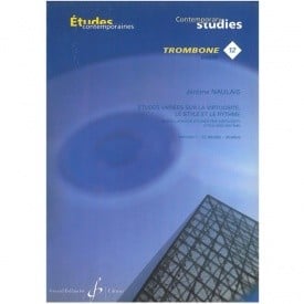 Naulais: 22 Etudes Variees Vol 1 for Bass Trombone published by Billaudot