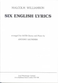 Williamson: Six English Lyrics SATB published by Weinberger
