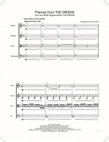 Themes from The Crown for String Quartet published by de Haske