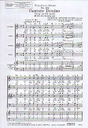 Pitoni: Cantate Domino SATB published by IMP