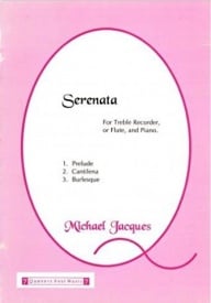 Jacques: Serenata for Treble Recorder published by Quaver