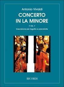 Vivaldi: Concerto in A Minor FVIII/7 (RV497) for Bassoon published by Ricordi