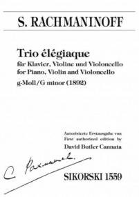 Rachmaninov: Trio lgiaque in G minor published by Sikorski