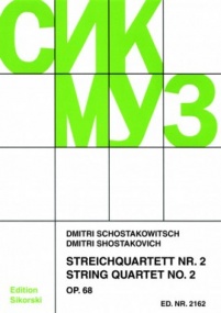 Shostakovich: String Quartet No 2 published by Sikorski