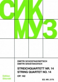 Shostakovich: String Quartet No 14 published by Sikorski