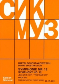 Shostakovich: Symphony No.12 in D minor Op. 112 (Study Score) published by Sikorski