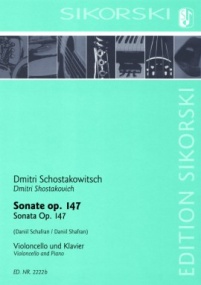 Shostakovich: Sonata in C Major Opus 147 for Viola published by Sikorski