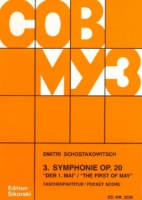 Shostakovich: Symphony No.3 in Eb Op. 20 (Study Score) published by Sikorski