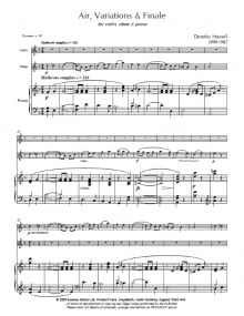 Howell: Air, Variations & Finale for Oboe, Violin & Piano published by Emerson