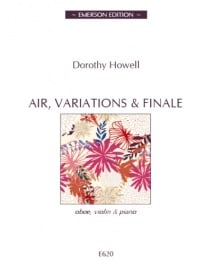 Howell: Air, Variations & Finale for Oboe, Violin & Piano published by Emerson