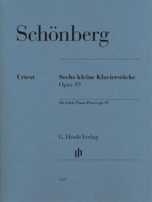 Schoenberg: 6 Little Piano Pieces published by Henle