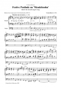 Hoyle: Festive Postlude on Mendelssohn for Organ published by Banks