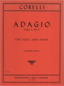 Corelli: Adagio Opus 5/5 for Viola published by IMC