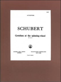Schubert: Gretchen am Spinnrade (Gretchen at the Spinning Wheel) in D Minor published by Stainer and Bell