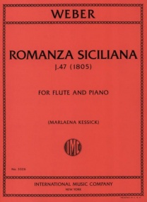 Weber: Romanza Siciliana J.47 for Flute published by IMC